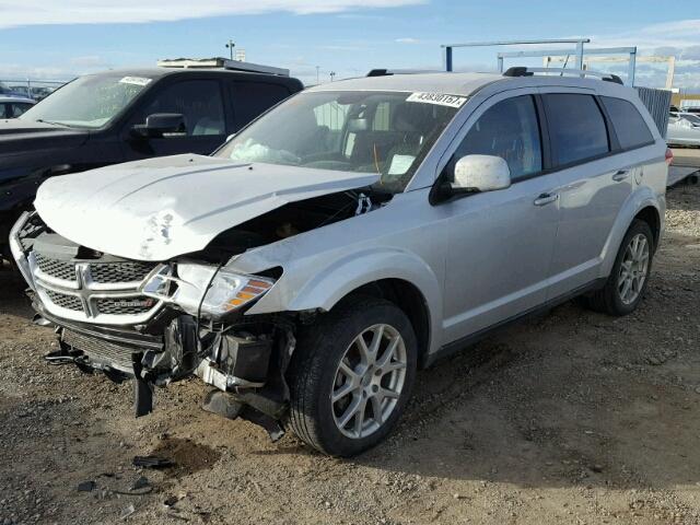 3C4PDCCG3ET158761 - 2014 DODGE JOURNEY SX SILVER photo 2