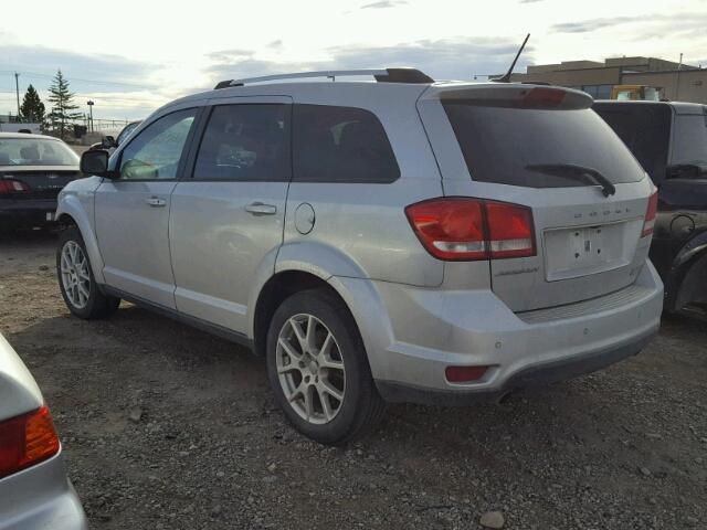 3C4PDCCG3ET158761 - 2014 DODGE JOURNEY SX SILVER photo 3