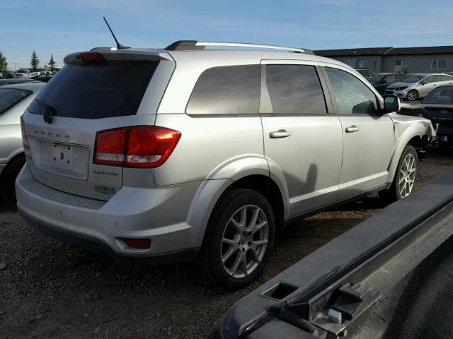 3C4PDCCG3ET158761 - 2014 DODGE JOURNEY SX SILVER photo 4