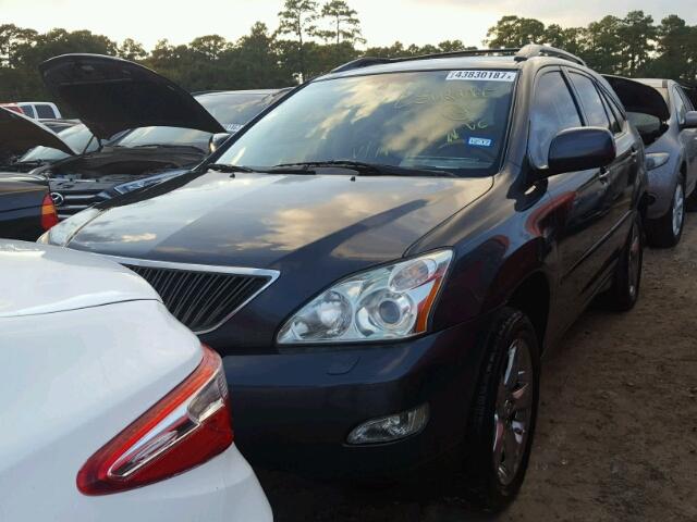 2T2GK31U97C025857 - 2007 LEXUS RX 350 BLACK photo 2