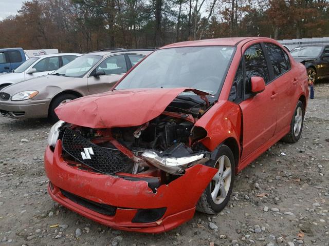 JS2YC414285101547 - 2008 SUZUKI SX4 RED photo 2