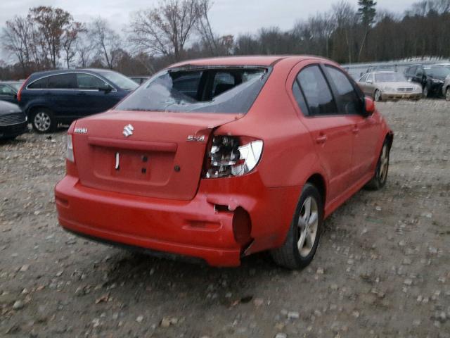 JS2YC414285101547 - 2008 SUZUKI SX4 RED photo 4