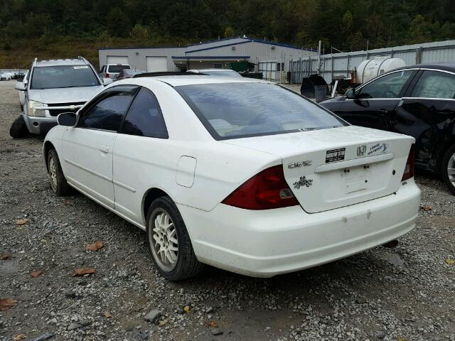 1HGEM22902L036176 - 2002 HONDA CIVIC WHITE photo 3