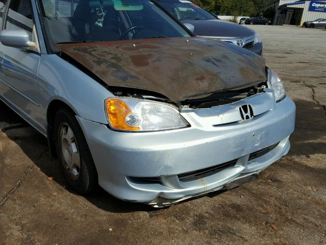 JHMES96693S000554 - 2003 HONDA CIVIC BLUE photo 9