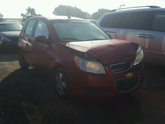 KL1TD66E19B307905 - 2009 CHEVROLET AVEO LS 红色 照片 1