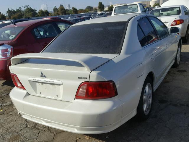 4A3AA46H43E124122 - 2003 MITSUBISHI GALANT ES WHITE photo 4