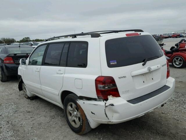 JTEGD21AX30053195 - 2003 TOYOTA HIGHLANDER WHITE photo 3