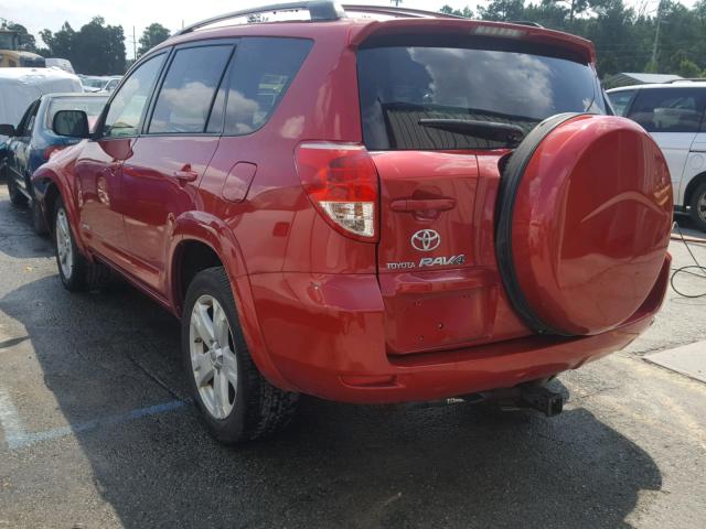 JTMZK32V976008150 - 2007 TOYOTA RAV4 SPORT RED photo 3