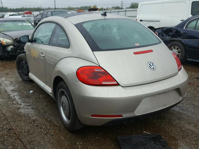 3VWJX7AT3DM609729 - 2013 VOLKSWAGEN BEETLE TAN photo 3