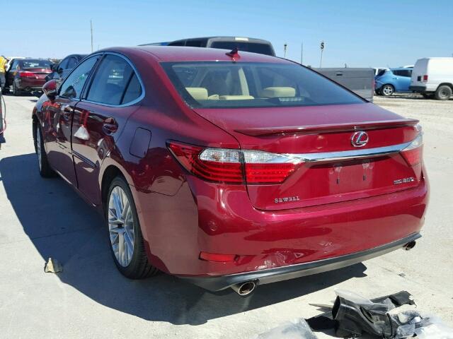 JTHBK1GG7D2046316 - 2013 LEXUS ES 350 BURGUNDY photo 3