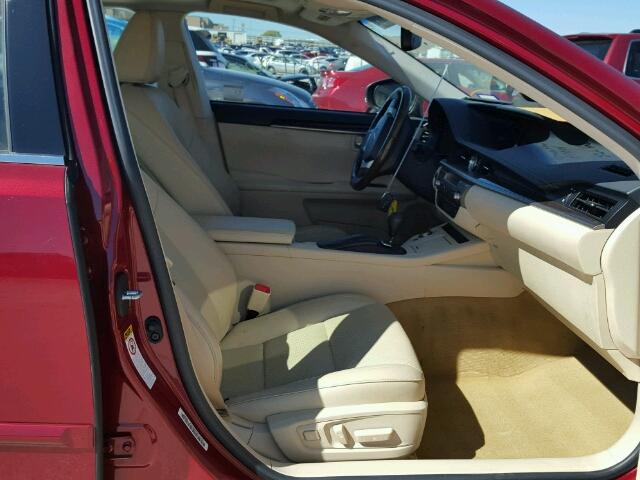 JTHBK1GG7D2046316 - 2013 LEXUS ES 350 BURGUNDY photo 5