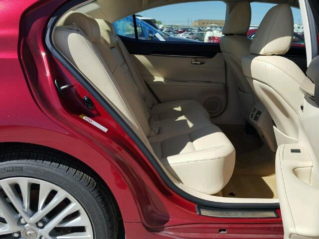 JTHBK1GG7D2046316 - 2013 LEXUS ES 350 BURGUNDY photo 6