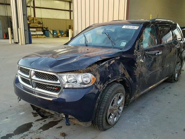 1C4RDHDG1DC659503 - 2013 DODGE DURANGO CR BLUE photo 2