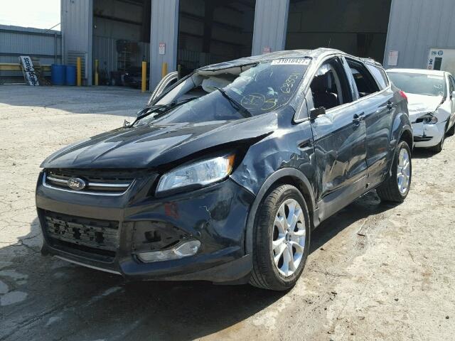 1FMCU0HX9DUB03009 - 2013 FORD ESCAPE SEL BLACK photo 2