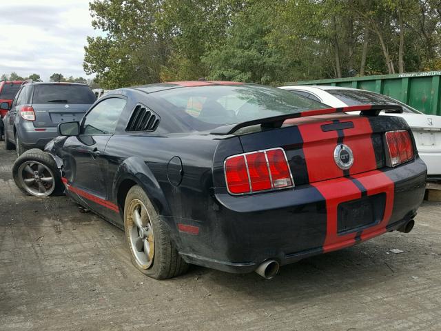 1ZVHT82H965146448 - 2006 FORD MUSTANG GT BLACK photo 3