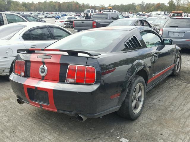 1ZVHT82H965146448 - 2006 FORD MUSTANG GT BLACK photo 4