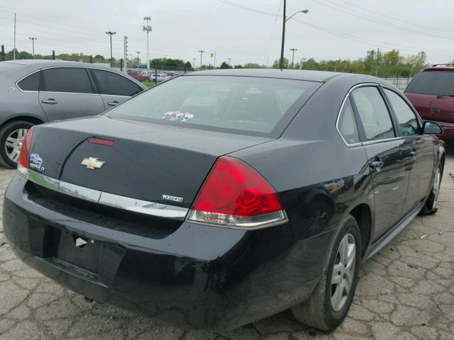 2G1WA5EK2A1109928 - 2010 CHEVROLET IMPALA LS BLACK photo 4