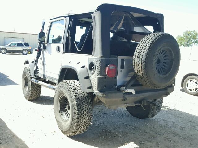 1J4FA39S53P372422 - 2003 JEEP WRANGLER C SILVER photo 3