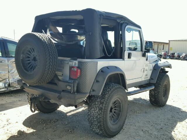 1J4FA39S53P372422 - 2003 JEEP WRANGLER C SILVER photo 4