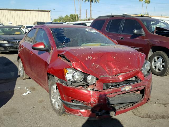 1G1JC5SH1F4128575 - 2015 CHEVROLET SONIC LT RED photo 1