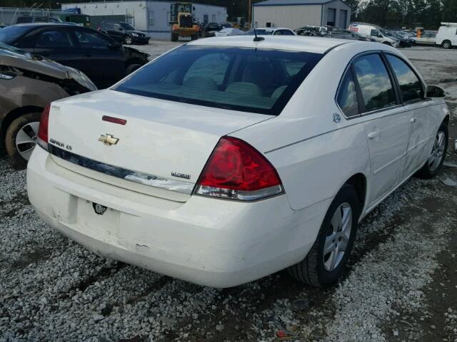 2G1WB58K189273322 - 2008 CHEVROLET IMPALA LS WHITE photo 4