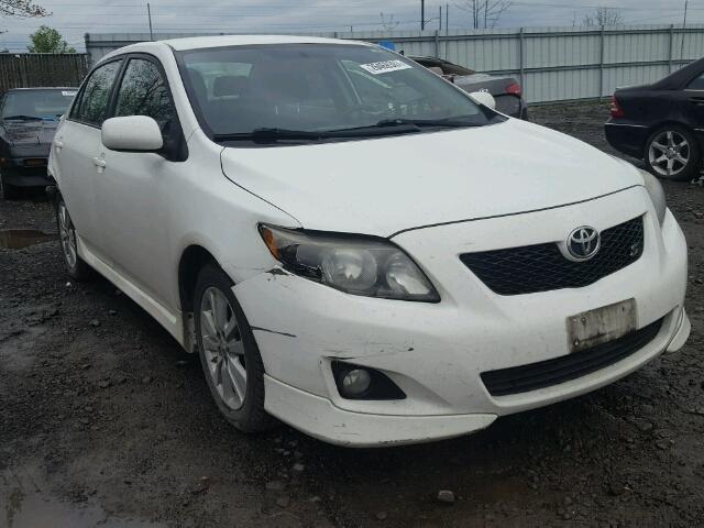 1NXBU4EE5AZ207160 - 2010 TOYOTA COROLLA WHITE photo 1