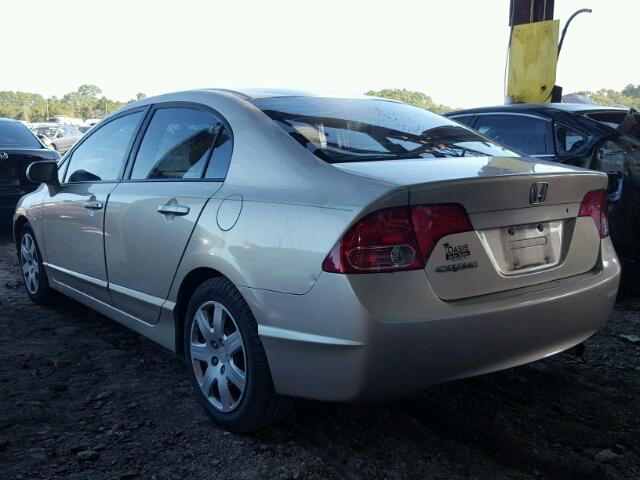 1HGFA16548L063128 - 2008 HONDA CIVIC LX GOLD photo 3