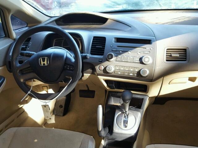 1HGFA16548L063128 - 2008 HONDA CIVIC LX GOLD photo 9