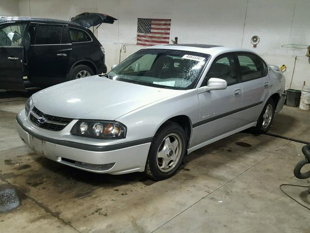 2G1WH55K919138307 - 2001 CHEVROLET IMPALA SILVER photo 2