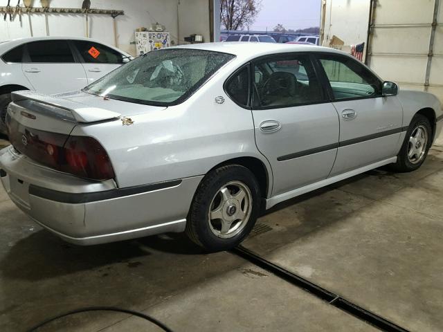 2G1WH55K919138307 - 2001 CHEVROLET IMPALA SILVER photo 4