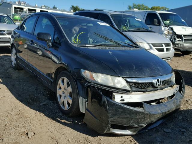 2HGFA1E57BH502442 - 2011 HONDA CIVIC LX BLACK photo 1