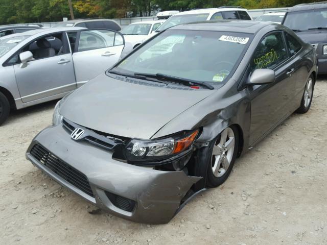 2HGFG12856H511949 - 2006 HONDA CIVIC GRAY photo 2