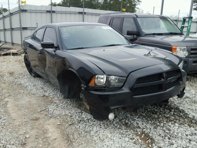 2C3CDXHG0EH295975 - 2014 DODGE CHARGER BLACK photo 1