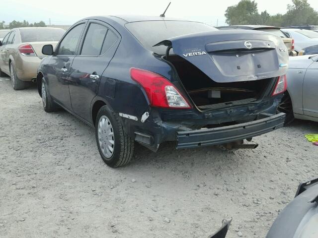 3N1CN7AP3CL885842 - 2012 NISSAN VERSA S BLUE photo 3