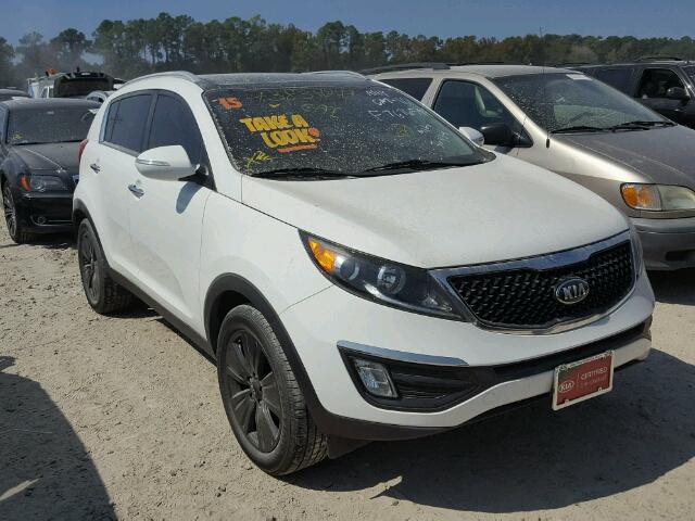 KNDPC3AC2F7676594 - 2015 KIA SPORTAGE E WHITE photo 1