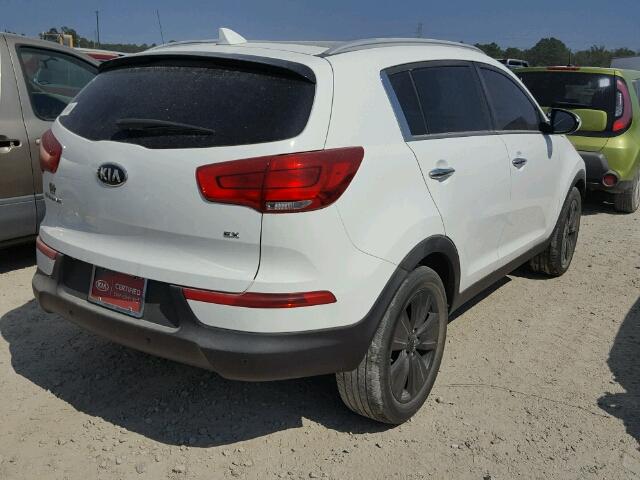 KNDPC3AC2F7676594 - 2015 KIA SPORTAGE E WHITE photo 4