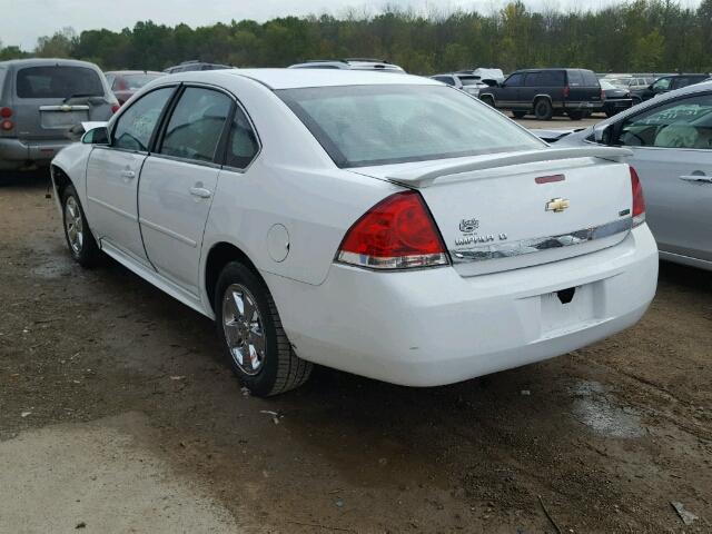 2G1WG5EK0B1317435 - 2011 CHEVROLET IMPALA LT WHITE photo 3