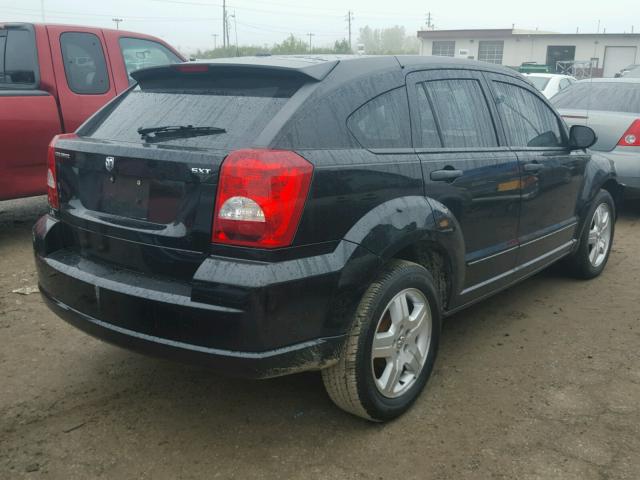 1B3HB48B97D259195 - 2007 DODGE CALIBER BLACK photo 4