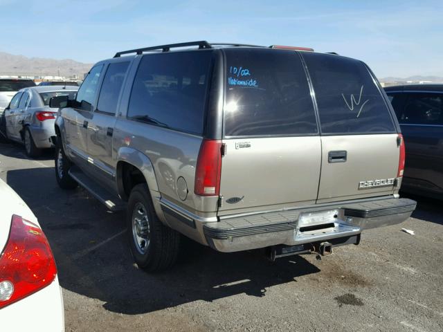 3GNGK26JXXG259340 - 1999 CHEVROLET SUBURBAN K GOLD photo 3