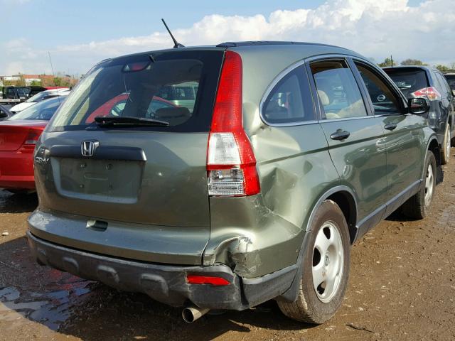 JHLRE483X7C031489 - 2007 HONDA CR-V LX GREEN photo 4