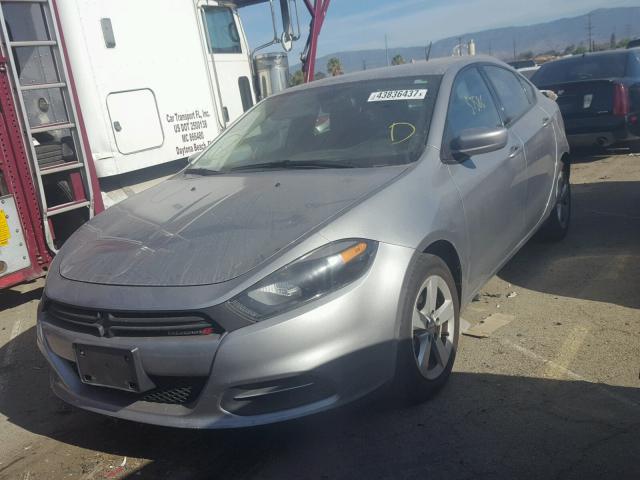 1C3CDFBB5FD265568 - 2015 DODGE DART SXT SILVER photo 2