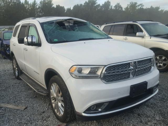 1C4SDJETXEC973186 - 2014 DODGE DURANGO WHITE photo 1