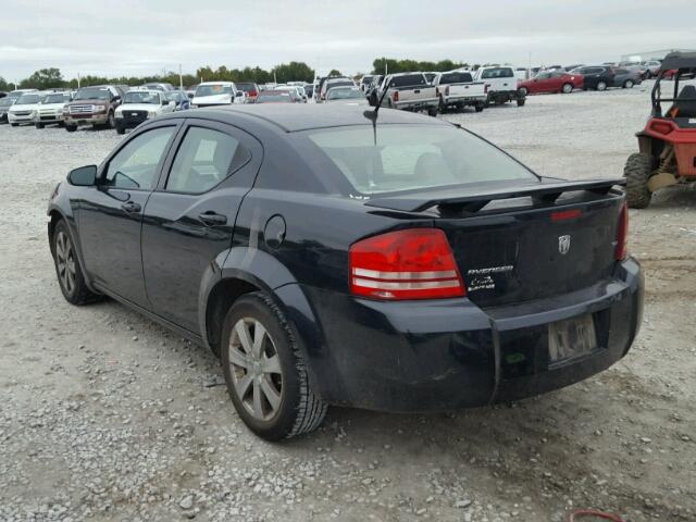 1B3LC56K98N113276 - 2008 DODGE AVENGER SX BLACK photo 3