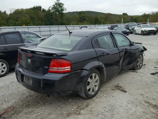 1B3LC56K98N113276 - 2008 DODGE AVENGER SX BLACK photo 4