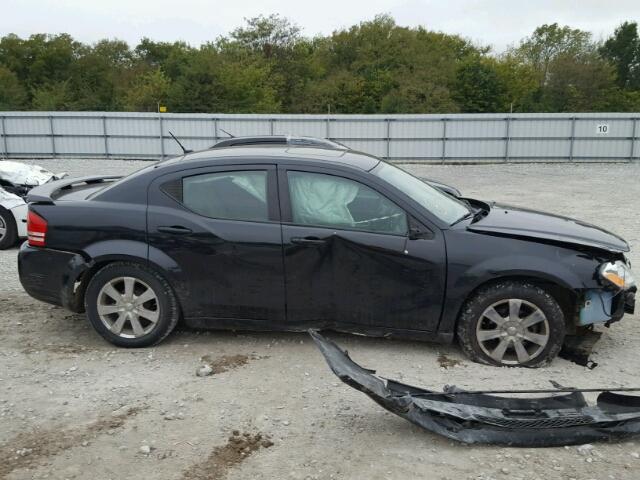 1B3LC56K98N113276 - 2008 DODGE AVENGER SX BLACK photo 9