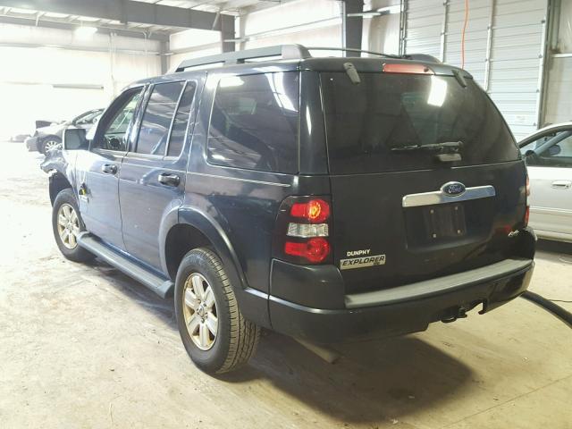 1FMEU73E28UA13942 - 2008 FORD EXPLORER X BLACK photo 3