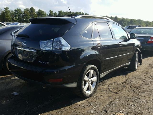 2T2HA31U24C007610 - 2004 LEXUS RX 330 BLACK photo 4