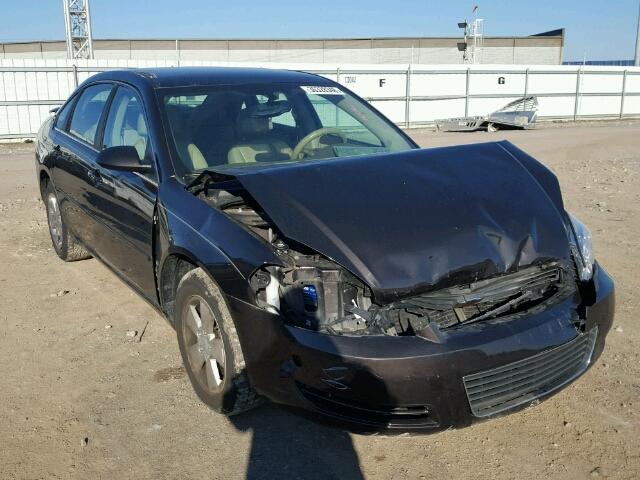 2G1WT58K481298145 - 2008 CHEVROLET IMPALA LT BLACK photo 1