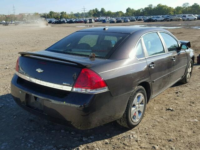 2G1WT58K481298145 - 2008 CHEVROLET IMPALA LT BLACK photo 4