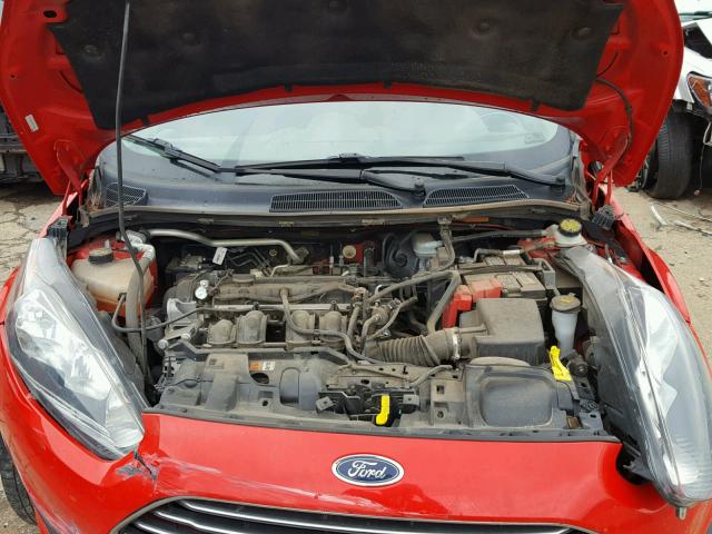 3FADP4BJXFM130082 - 2015 FORD FIESTA RED photo 7